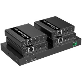 Rozgałęźnik/extender 1x4 HDMI na LAN 4K@30Hz Spacetronik SPH-RL24