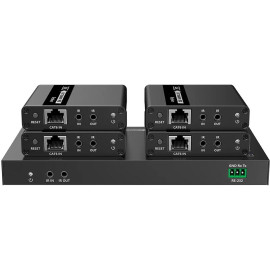 Rozgałęźnik/extender 1x4 HDMI na LAN 4K@30Hz Spacetronik SPH-RL24