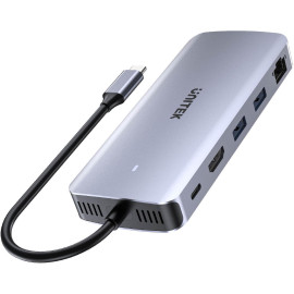 Unitek D1120A01 Aktywny Hub USB-C 10 Gbps, Obudowa na dysk M.2, HDMI