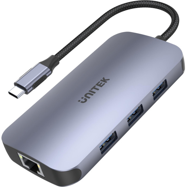 Unitek D1071A Hub N9+ USB-C HDMI, PD 100W, czytnik kart