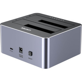 Unitek Y-3027GY01-EU Stacja klonująca dyski 2 x SATA 2,5"/3,5" USB-C 10Gbps