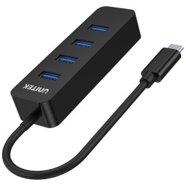 Unitek H1117B Hub USB-C, 4 porty USB 3.1, aktywny, 10 W