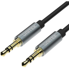 Unitek Y-C922ABK przewód miniJack 3.5mm -miniJack TWIST 1,5m