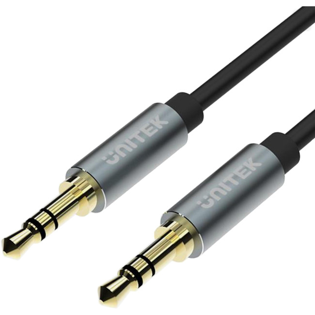 Unitek Y-C922ABK przewód miniJack 3.5mm -miniJack TWIST 1,5m