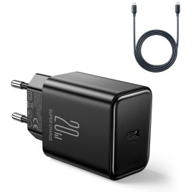 Ładowarka sieciowa Joyroom JR-TCF06 20W PD 3.0 QC 3.0 1x USB-C czarna + kabel