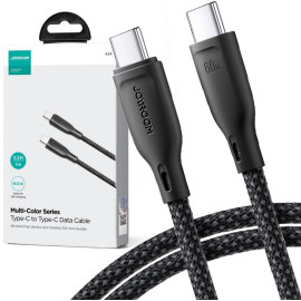 Kabel USB-C / USB-C Joyroom SA34-CC3 100cm 60W 5A PD w oplocie czarny