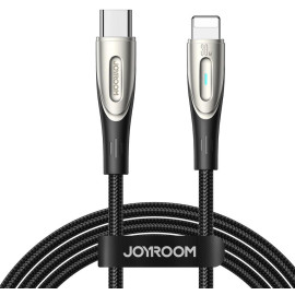 Kabel USB-C / Lightning Joyroom Star-Light Series SA27-CL3 120cm 30W w oplocie czarny