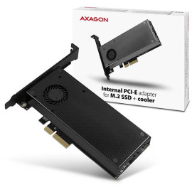 Adapter Axagon PCEM2-DC PCI-E x4 na M.2 NVMe z chłodzeniem