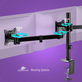 Uchwyt biurkowy przegubowy na 3 monitory Spacetronik SPA-130