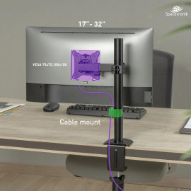 Uchwyt biurkowy przegubowy na 1 monitor Spacetronik SPA-111