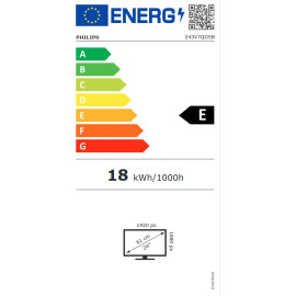 Monitor 24" Philips 243V7QDSB/00 IPS D-Sub/HDMI/DVI czarny