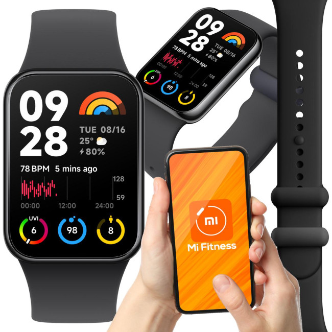 Smartband Xiaomi Smart Band 8 Pro czarny