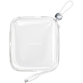 Powerbank Joyroom Jelly Series JR-L002 10000mAh 22.5W PD QC z kablem 1x USB-A 1x USB-C biały