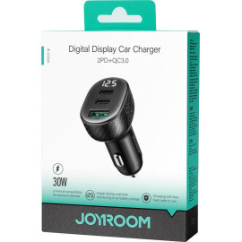 Ładowarka samochodowa Joyroom JR-CCD04 30W 4A 2x USB-C 1x USB-A PD QC 3.0