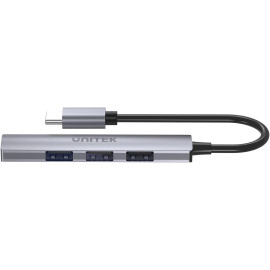 Adapter Unitek H1208B Hub USB-C 1*USB-A 5Gbps, 3*USB-A 2.0