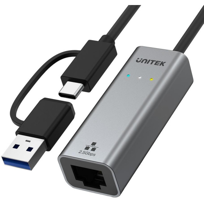 Adapter Unitek U1313C USB-A/C na RJ45 2.5G Ethernet