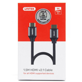 Kabel HDMI Unitek C137W 2.1 8K, UHD, 1,5m