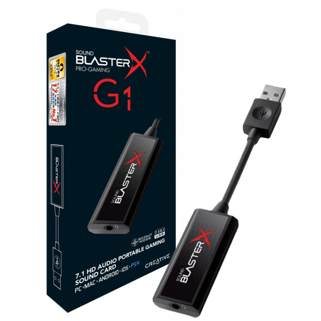 Karta dźwiękowa Creative Sound BlasterX G1 zewnętrzna