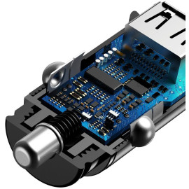 ŁADOWARKA SAMOCHODOWA Baseus Circular CCALL-YD01 30W 5A 2x USB-A QC 3.0