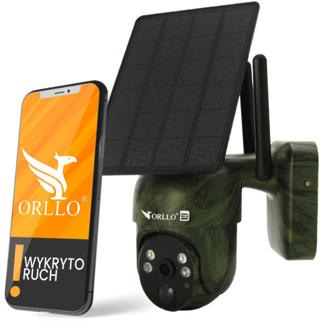 Kamera IP Orllo Bezprzewodowa 4G LTE Obrotowa z Panelem Solarnym ORLLO TZ1 MORO