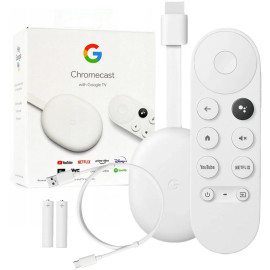 Odtwarzacz multimedialny Google Chromecast 4K z Google TV