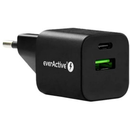 ŁADOWARKA SIECIOWA everActive GaN SC-390QB 30W 1xUSB-C 1xUSB-A PD PPS