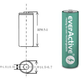 Akumulatorki AA / R06 Ni-MH everActive 1100mAh Infinity Line 3000 cykli (blister 4 szt.)