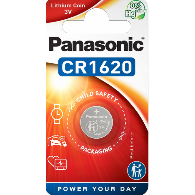 Bateria CR1620 1BL PANASONIC 3V 70mAh (1 szt.)