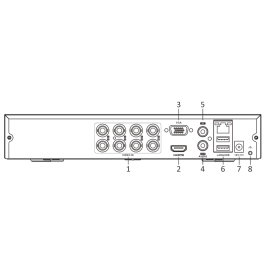 Rejestrator 4w1 Hilook by Hikvision 8 kanałowy DVR-8CH-5MP