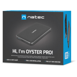 Zewnętrzna obudowa dysku Natec Oyster Pro Slim SATA 2.5cala USB 3.0 Czarny