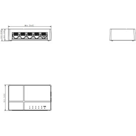 SWITCH DAHUA PFS3005-5ET-L-V2