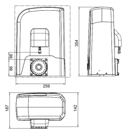 Zestaw DEA LIVI 6/24N/F KIT do 600kg do bram przesuwnych