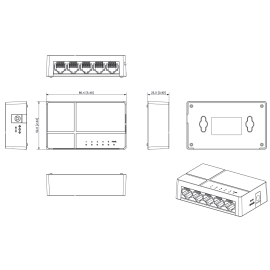 SWITCH DAHUA PFS3005-5GT-L-V2