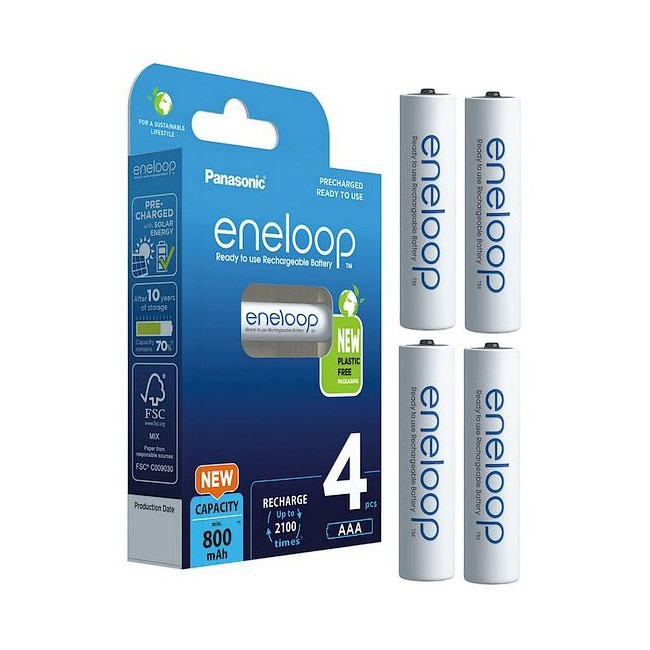 Akumulatorki R03 / AAA Panasonic Eneloop 800mAh BK-4MCDE/4BE (blister 4 szt.)