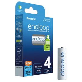 Akumulatorki AA / R6 Panasonic Eneloop 2000mAh BK-3MCDE/4BE (blister 4 szt.)