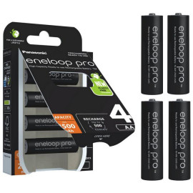 Akumulatorki R6 / AA Panasonic Eneloop PRO 2500mAh Ni-MH BK-3HCDE/4BE (blister 4 szt.)