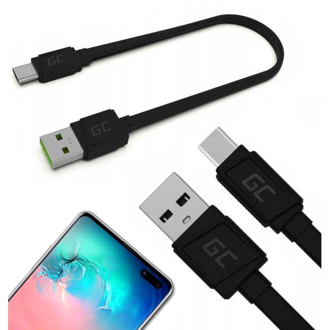 KABEL USB-A / USB-C Green Cell Matte 25cm ULTRA CHARGE QUICK CHARGE 3.0 KABGC03