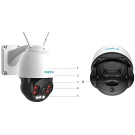 Kamera IP Reolink RLC-523WA 5 Mpx obrotowa zoom Wi-Fi