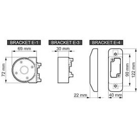 SATEL BE WAVE Uchwyt kulowy do czujek Outdoor Motion Detector - szary BRACKET E GY ABAX2