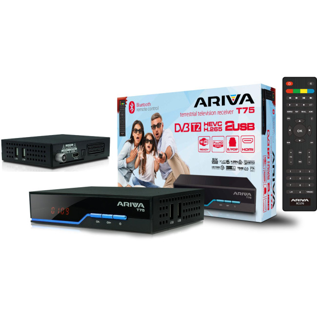 Tuner DVB-T2 Ferguson Ariva T75 H.265 HEVC