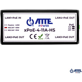 SWITCH 4-PORTOWY POE ATTE xPoE-4-11A-HS