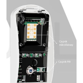 SATEL DUALNA CZUJKA RUCHU PIR+MW SLIM-DUAL-PRO