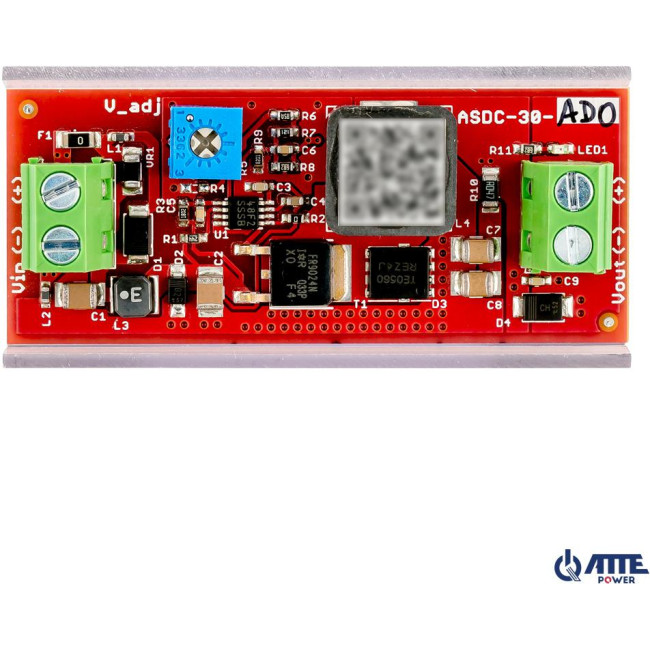 Przetwornica obniżająca napięcie z regulacją 3...12V ATTE ASDC-30-AD0-OF