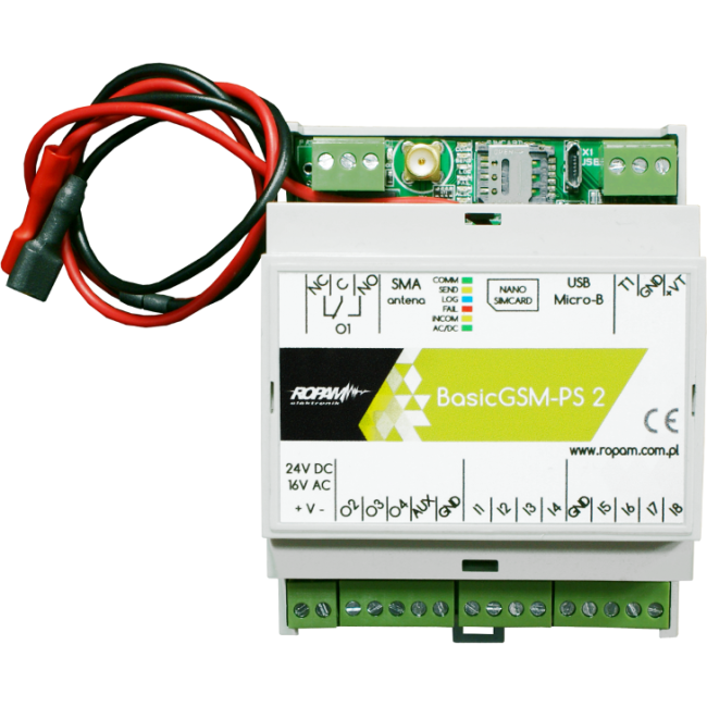 ROPAM MODUŁ BASICGSM-PS-D4M 2 SMA