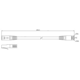 PATCHCORD KAT5E UTP 2M CZARNY