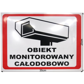 TABLICA OBIEKT MONITOROWANY 6586