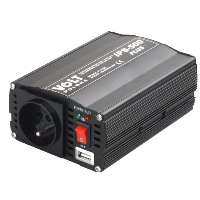 PRZETWORNICA VOLT POLSKA IPS-500 PLUS 24V / 230V 350/500 W