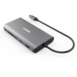 Unitek D1019B Hub USB-C 3.1 8w1 z Power Delivery 100W