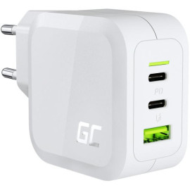 ŁADOWARKA SIECIOWA Green Cell POWERGAN 65W 2xUSB-C 1xUSB-A CHARGC08W