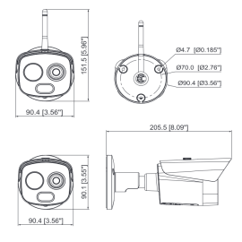 KAMERA TERMOWIZYJNA DAHUA TPC-BF1241-B3F4-S2